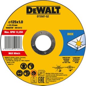 Zestaw tarcz do cięcia inox DeWalt 125 x 1 mm 10 szt.