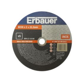 Zestaw tarcz do metalu inox Erbauer 230 x 1,9 x 22,2 mm 5 szt.