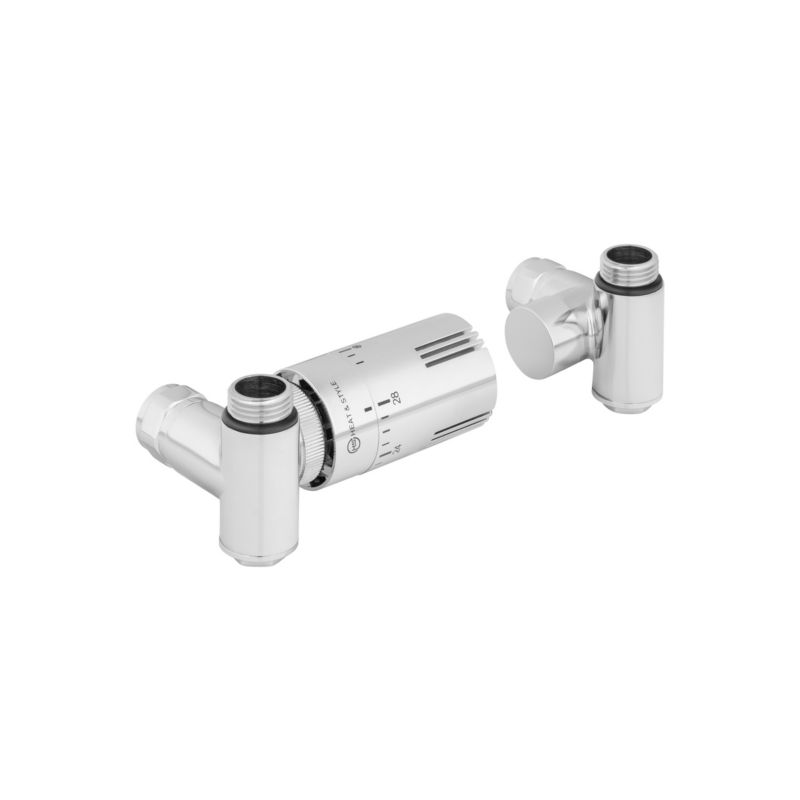 Zestaw termostatyczny Hybrid Valve Invest, chrom lewy 1 szt.