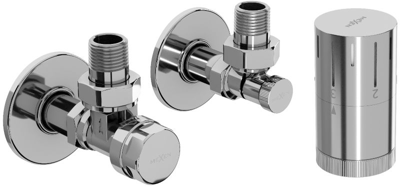 Zestaw termostatyczny kątowy Mexen G05 chrom  W901-958-904-01 1 szt.