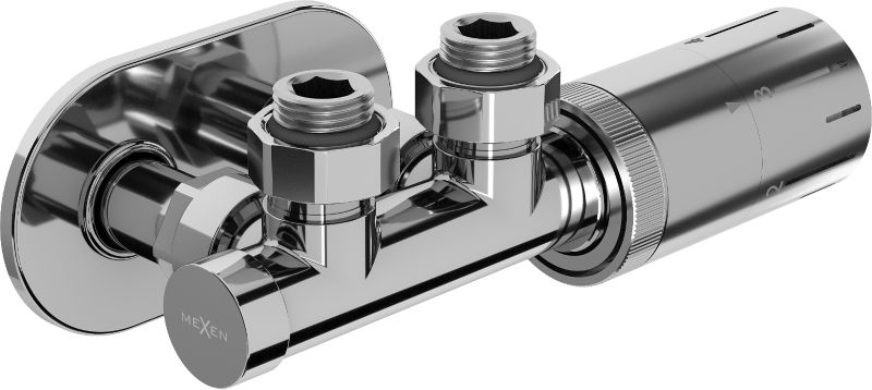 Zestaw termostatyczny kątowy Mexen G05 chrom  W907-958-905-01 1 szt.