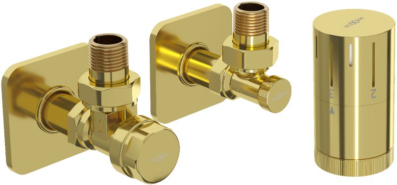 Zestaw termostatyczny kątowy Mexen G05 złoty  W901-958-909-50 1 szt.