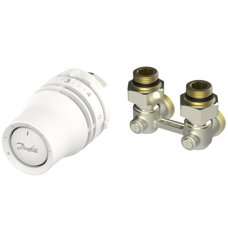 Zestaw termostatyczny kątowy Danfoss Redia M30 2-elementowy