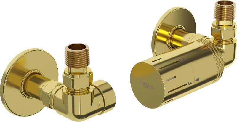 Zestaw termostatyczny osiowy Mexen G05 złoty  W903-958-904-50 1 szt.