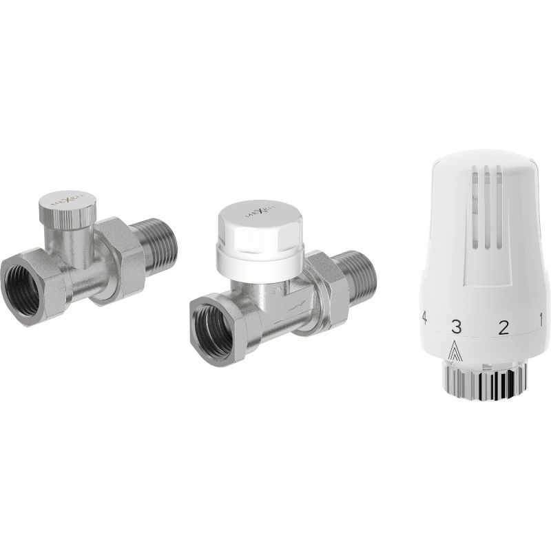 Zestaw termostatyczny prosty Mexen G01 nikiel  W914-012-918-01 1 szt.