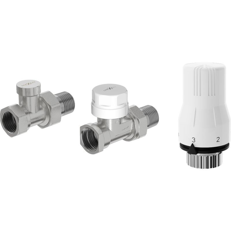Zestaw termostatyczny prosty Mexen G02 nikiel  W914-012-928-01 1 szt.