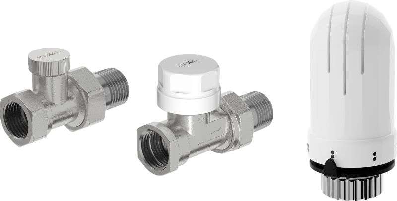 Zestaw termostatyczny prosty Mexen G03 nikiel  W914-012-938-01 1 szt.