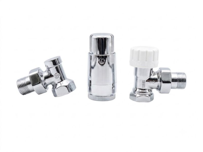 Zestaw termostatyczny SCHLOSSER z głowicą Mini Diamant, DN15 G 1/2 x 1/2 kątowy chrom 1 szt.