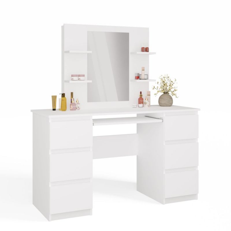 Zestaw toaletka Topeshop Marina T/L/4P +Kuba Biały 51x130x76 cm 1 szt.