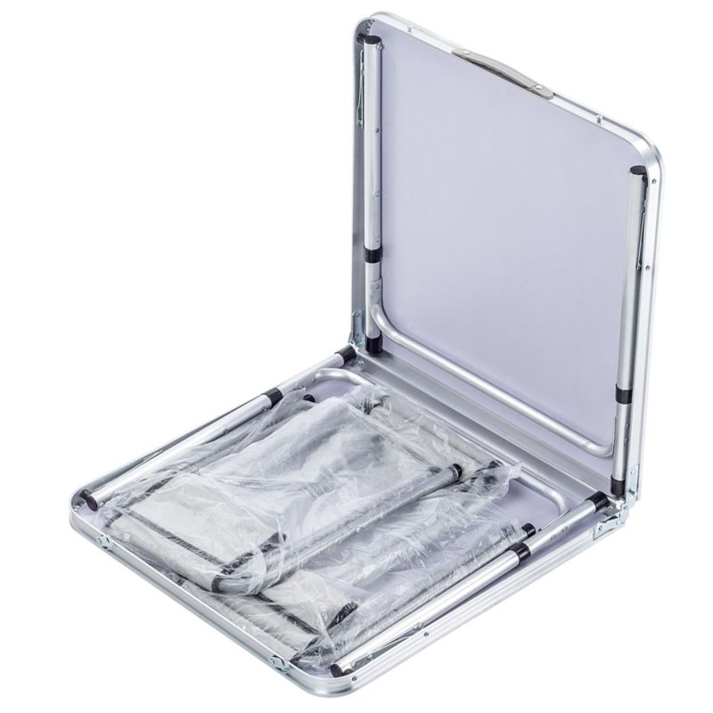 Zestaw Turystyczny KADAX Stół Składany 120cm + 4 Krzesła 5W1 Kempingowy Grill 1szt.