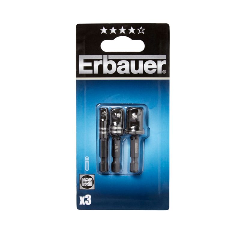 Zestaw uchwytów do śrub i nakrętek Erbauer 3 szt.