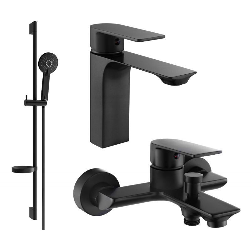 Zestaw wannowy Mexen Alexa czarny  71203DS40-70 1 szt.