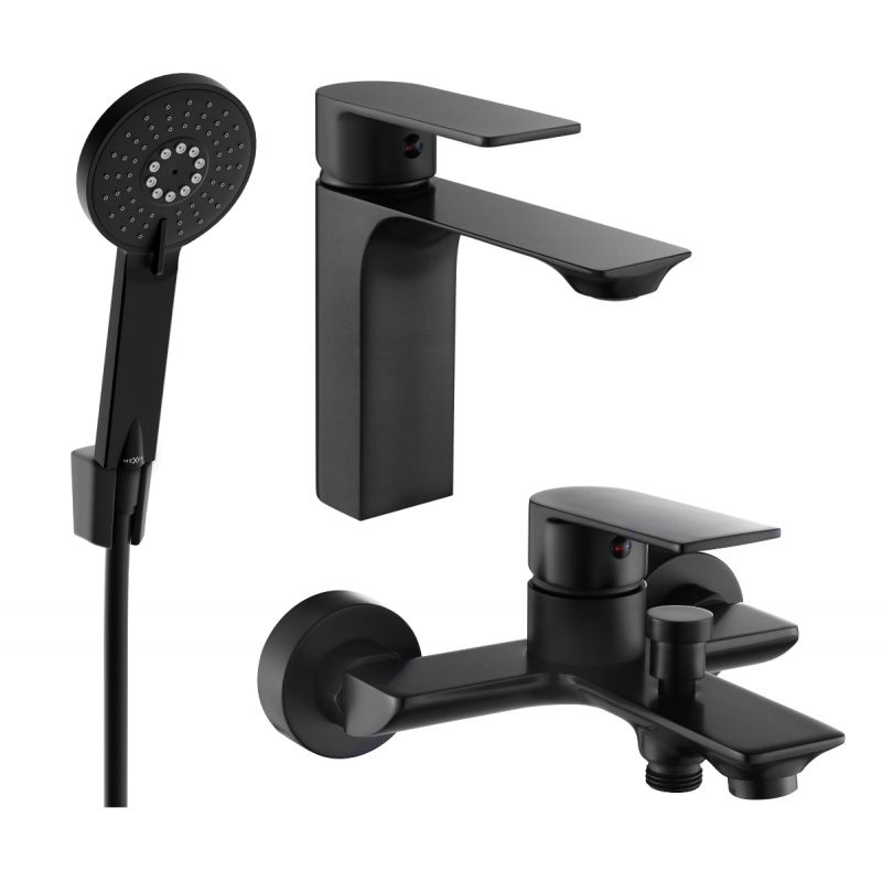 Zestaw wannowy Mexen Alexa czarny  71203R40-70 1 szt.