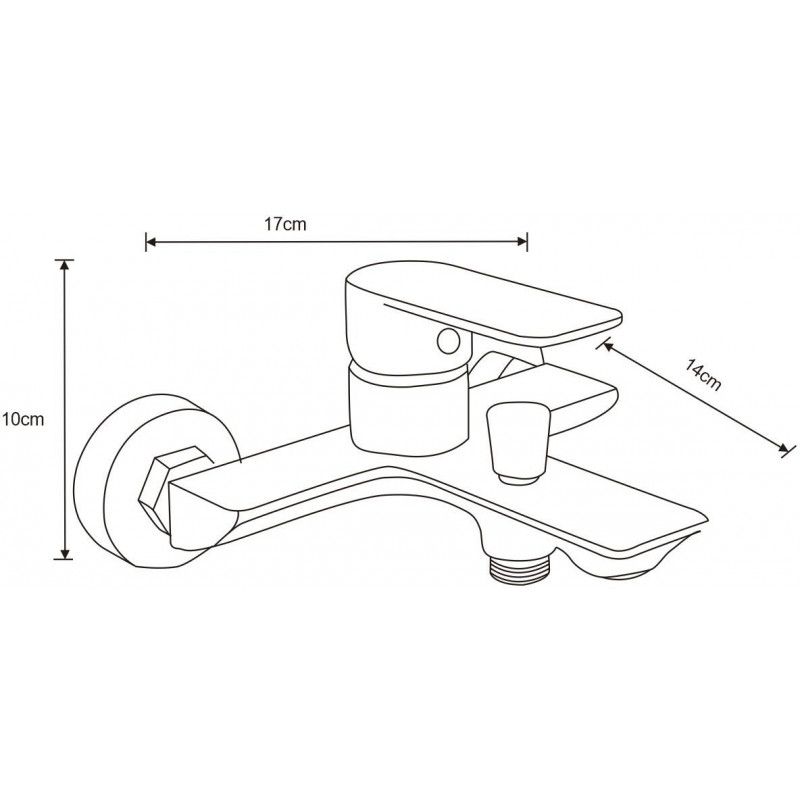 Zestaw wannowy Mexen Alfa złoty  745703DF02-50 1 szt.