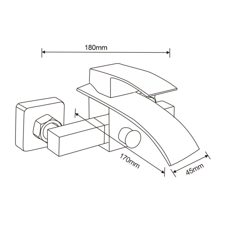 Zestaw wannowy Mexen Aries chrom  744813R77-00 1 szt.
