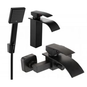 Zestaw wannowy Mexen Aries czarny  744803R45-70 1 szt.