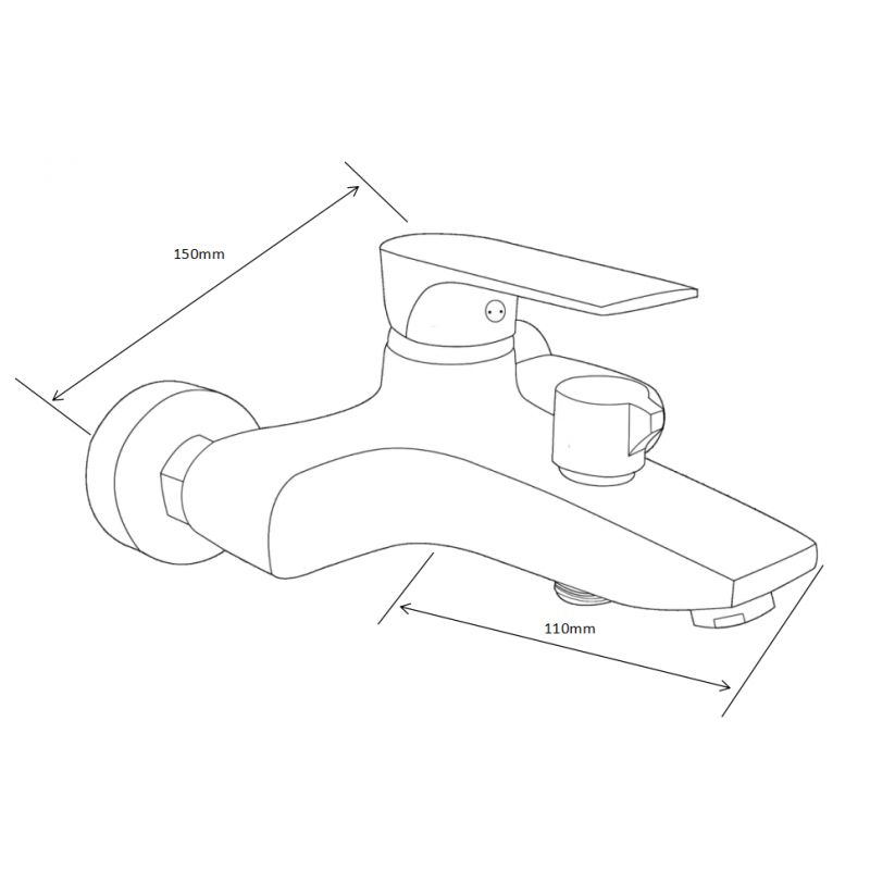 Zestaw wannowy Mexen Axel chrom  73813DB72-00 1 szt.