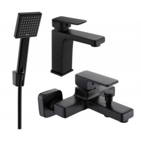 Zestaw wannowy Mexen Cetus czarny  744303R45-70 1 szt.