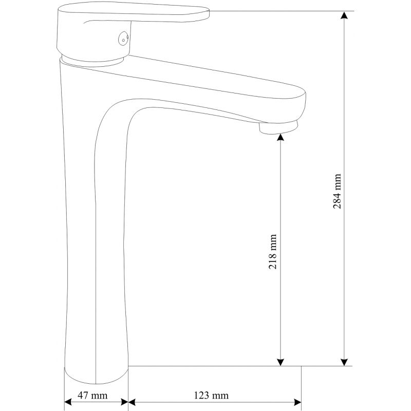 Zestaw wannowy Mexen Kama czarny  72513DF05-70 1 szt.