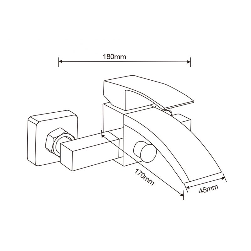 Zestaw wannowy Mexen Libra R45 chrom 1 kpl.