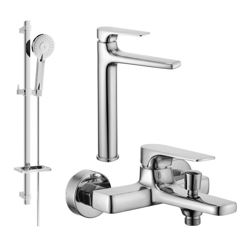 Zestaw wannowy Mexen Lynx chrom  745913DQ40-00 1 szt.