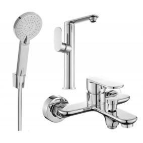 Zestaw wannowy Mexen Milo chrom  713153R40-00 1 szt.