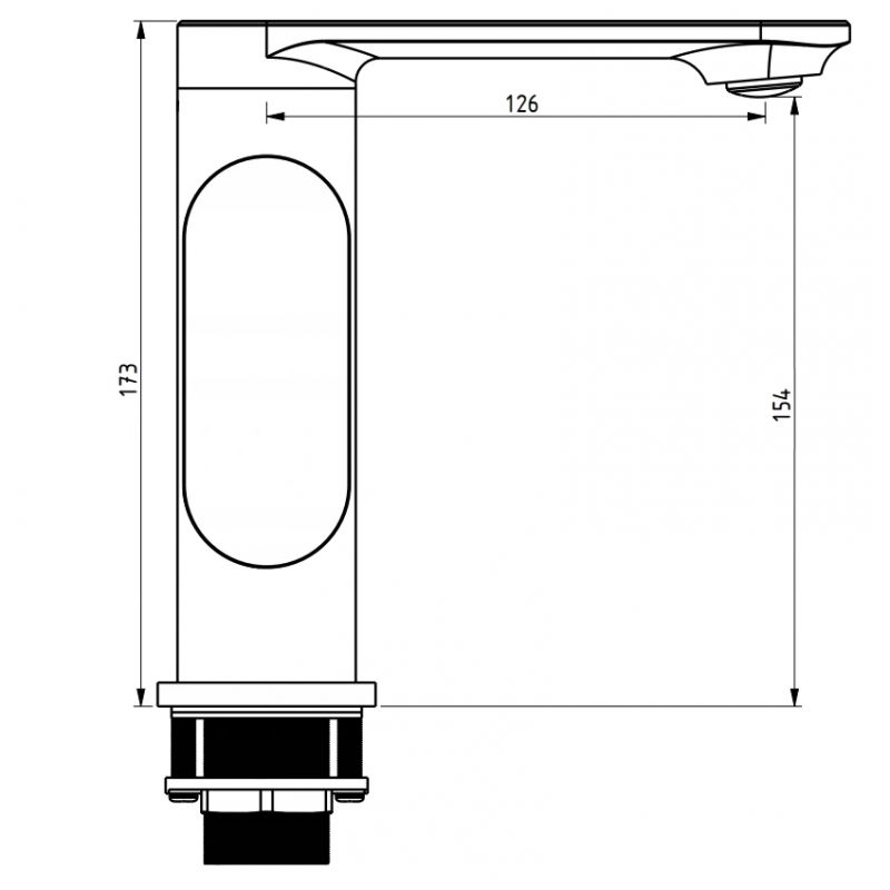 Zestaw wannowy Mexen Milo czarny  713053DF05-70 1 szt.
