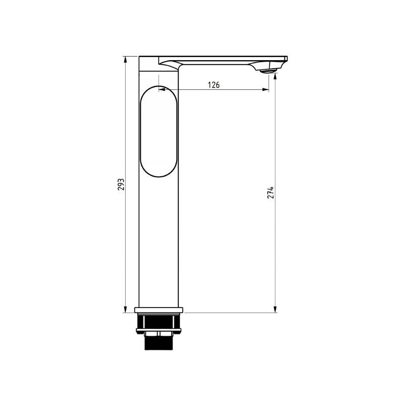 Zestaw wannowy Mexen Milo czarny  713153DF40-70 1 szt.