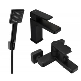 Zestaw wannowy Mexen Mino czarny  72403R45-70 1 szt.