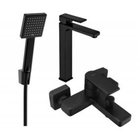 Zestaw wannowy Mexen Mino czarny  72413R45-70 1 szt.