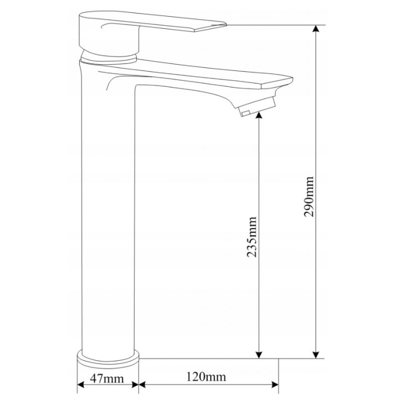 Zestaw wannowy Mexen Royo czarny  72213R05-70 1 szt.