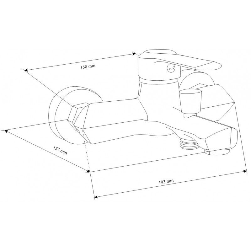 Zestaw wannowy Mexen Sabre czarny  72103R05-70 1 szt.
