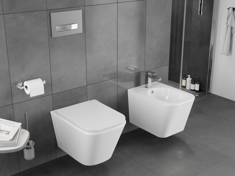 Zestaw WC z deską duroplast Mexen Teo biały 51x34,5 cm 1 szt.