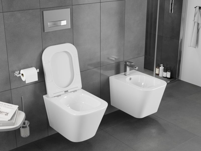 Zestaw WC z deską duroplast Mexen Teo biały 51x34,5 cm 1 szt.