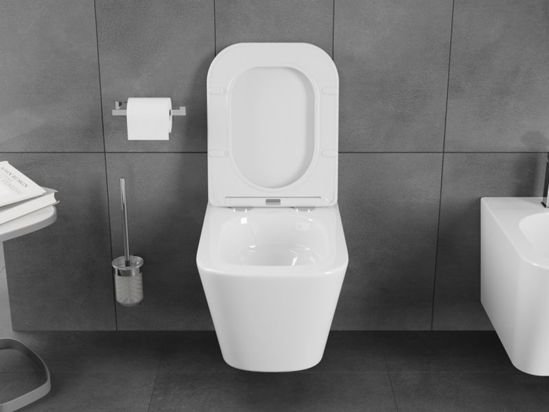 Zestaw WC z deską duroplast Mexen Teo biały 51x34,5 cm 1 szt.