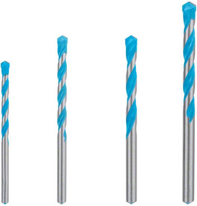 Bosch 4x Zestawy wierteł wielozadaniowych EXPERT CYL-9 MultiConstruction (do Beton, Miękkie płytki, Ø 5.5-8 mm, Professional Akcesoria Wiertarki/wkrętarki udarowe, Wiertarki/Wkrętarki)