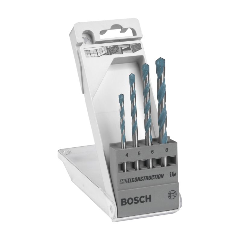 Zestaw wierteł Bosch Multi Construction 4, 5, 6, 8 mm 4 szt.