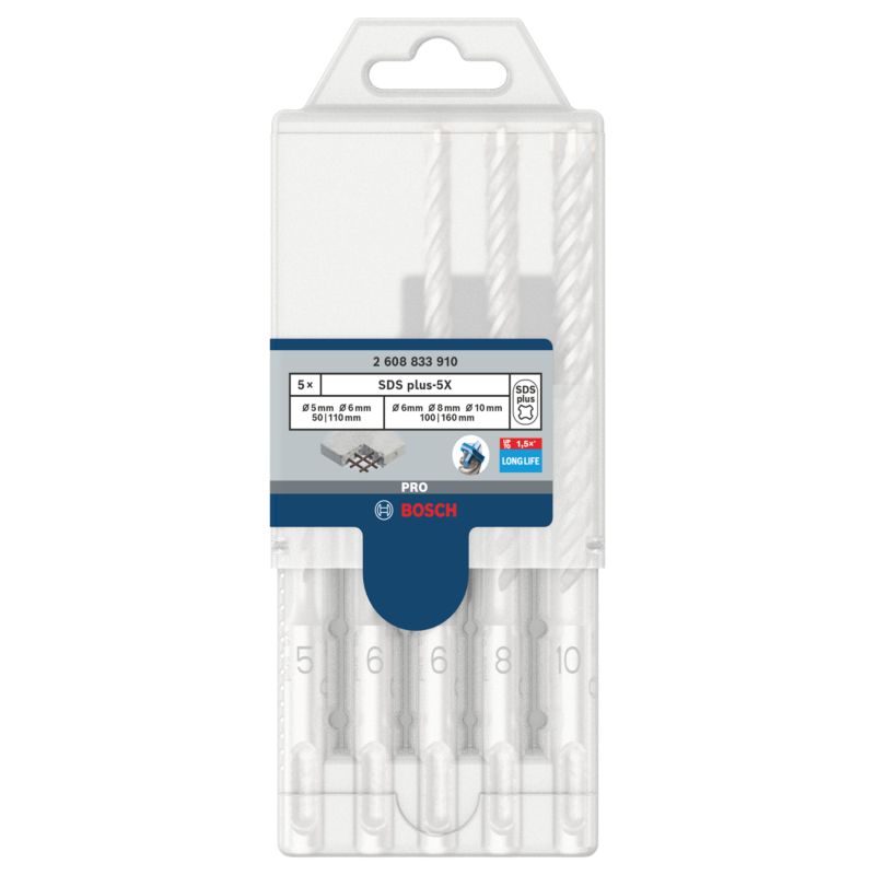 Zestaw wierteł SDS+ Bosch PRO 5 sztuk