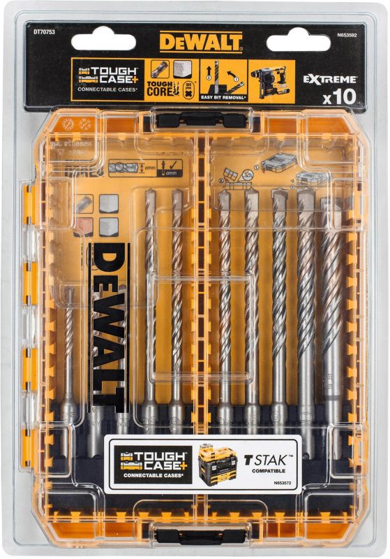 Zestaw wierteł SDS Plus DeWalt DT70753-QZ 10 szt.
