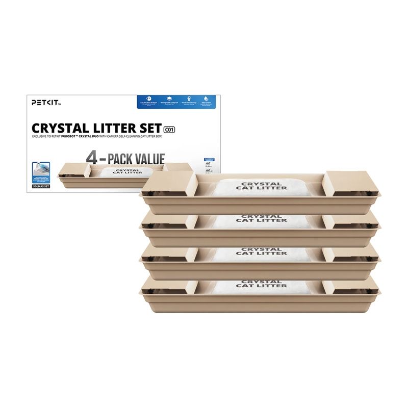 Zestaw żwirków do kuwety PetKit Purobot Crystal Duo (Crystal Litter Set C01) 4 szt.