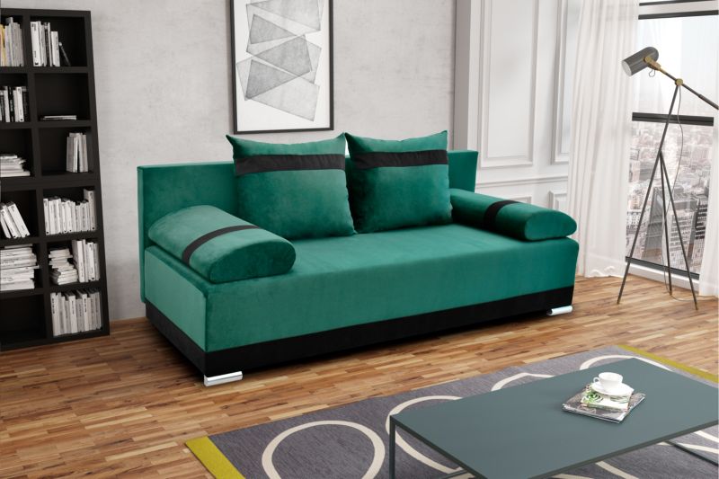Zestaw Wypoczynkowy Sofa Bonni Orlean + 2 Fotele Zielony 1 szt.