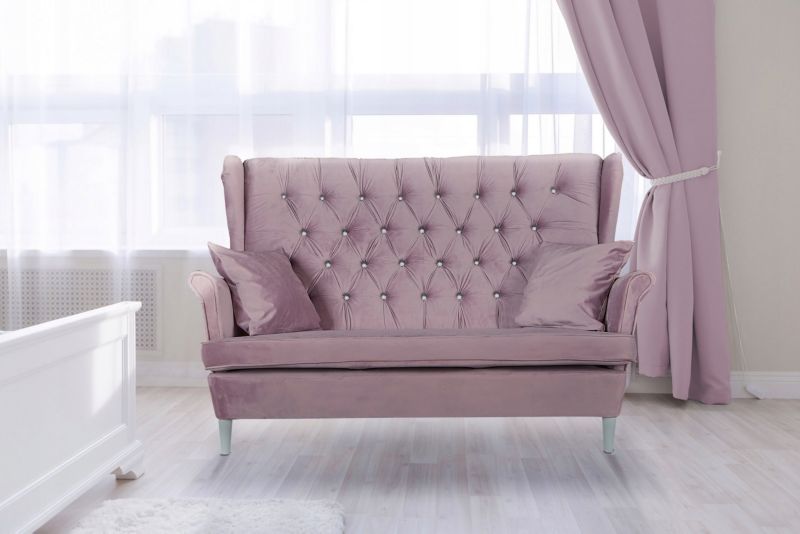 Zestaw wypoczynkowy uszak do salonu sofa fotele Family Meble Gaja żółty 1szt