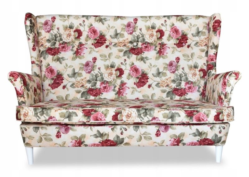 Zestaw wypoczynkowy uszak do salonu sofa fotele pufy Family Meble Ari Print  kwiaty 1szt