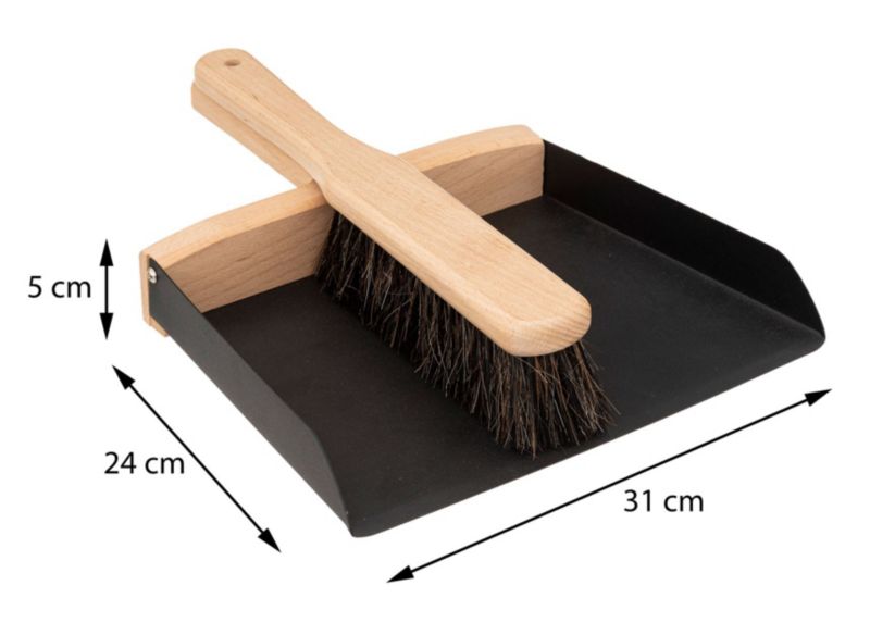 Zestaw zmiotka i szufelka Blackwood 5Five Simply Smart czarny 24 cm 1 kpl.