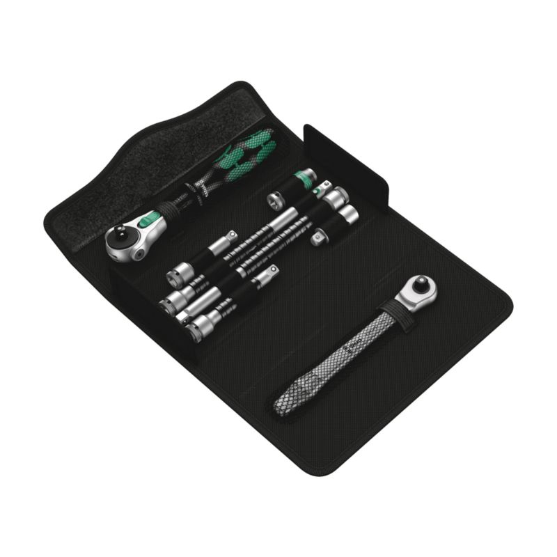 Zestawy kluczy z grzechotką Wera Kraftform Kompakt Zyklop MS1 Metal/Speed 1/4", 8 części, 05135949001, 1szt.