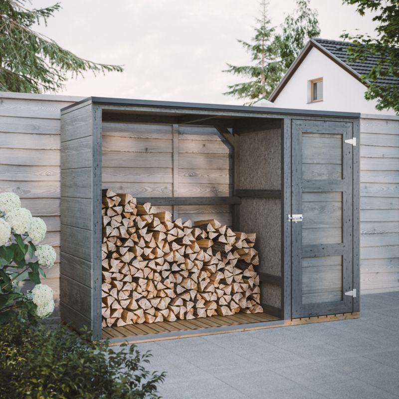 Zewnętrzny schowek na drewno opałowe Timbela M981 1.62 m² schowek na drewno i narzędzia 1 szt.