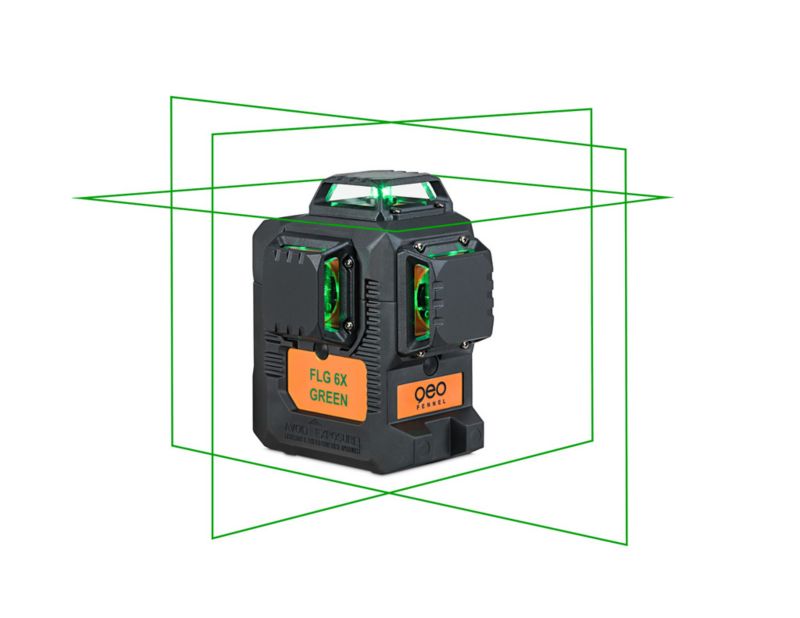 Zielony laser FLG 6X-Green geo-Fennel krzyżowy płaszczyznowy 3x360 1 szt.