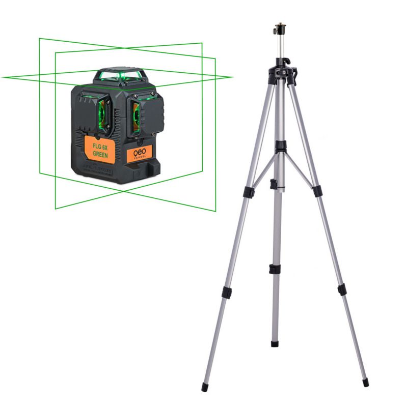 Zielony laser FLG 6X-Green geo-Fennel krzyżowy płaszczyznowy 3x360 zestaw 1 szt.