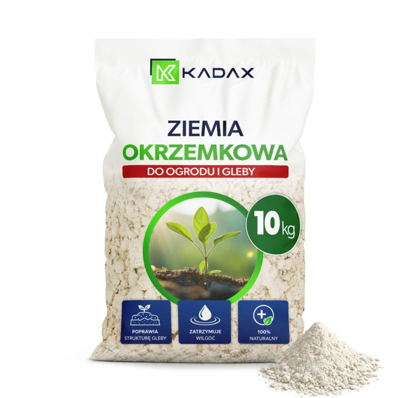 Ziemia KADAX okrzemkowa do ogrodu i roślin 10 kg 1 szt.