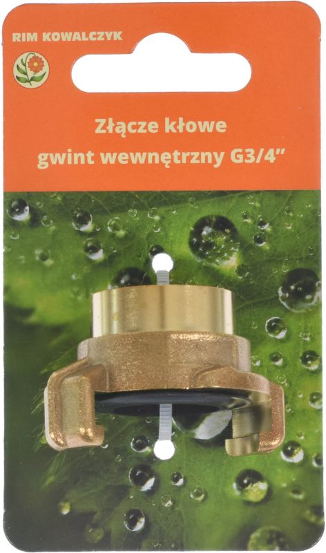 Złącze kłowe gwint wewnętrzny 3/4" mosiądz